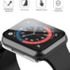 Misxi 2 Pack Hard PC Case with Tempered Glass Screen Protector Compatible with Apple Watch Series 7 41mm, Ultra-Thin Scratch Resistant Overall Protective Cover for iWatch S7, Transparent - Image 2