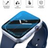 Misxi 2 Pack Waterproof Hard Case with Tempered Glass Compatible with Apple Watch Series 6 SE Series 5 Series 4 40mm, Ultra-Thin Durable Protective Cover for iWatch Screen Protector, Matte Transparent - Image 3