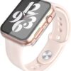 Misxi 2 Pack Hard PC Case with Tempered Glass Screen Protector Compatible with Apple Watch Series 6 SE Series 5 Series 4, 1 Silver + 1 Transparent, 40mm - Image 5
