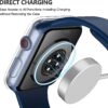 Misxi 2 Pack Waterproof Hard Case with Tempered Glass Compatible with Apple Watch Series 6 SE Series 5 Series 4 40mm, Ultra-Thin Durable Protective Cover for iWatch Screen Protector, Matte Transparent - Image 7