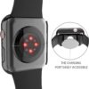 Misxi 2 Pack Hard PC Case with Tempered Glass Screen Protector Compatible with Apple Watch Series 7 45mm, Ultra-Thin Scratch Resistant Overall Protective Cover for iWatch S7, Black - Image 6