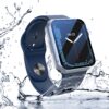 Misxi 2 Pack Waterproof Hard Case with Tempered Glass Compatible with Apple Watch Series 6 SE Series 5 Series 4 40mm, Ultra-Thin Durable Protective Cover for iWatch Screen Protector, Matte Transparent - Image 8